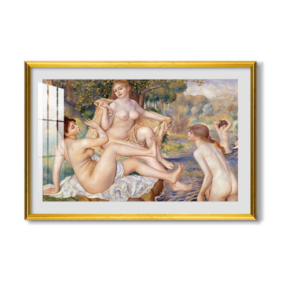 Les grands baigneurs (Les Grandes Baigneuses), 1884-1887 - Pierre-Auguste Renoir - Toile encadrée sur mesure