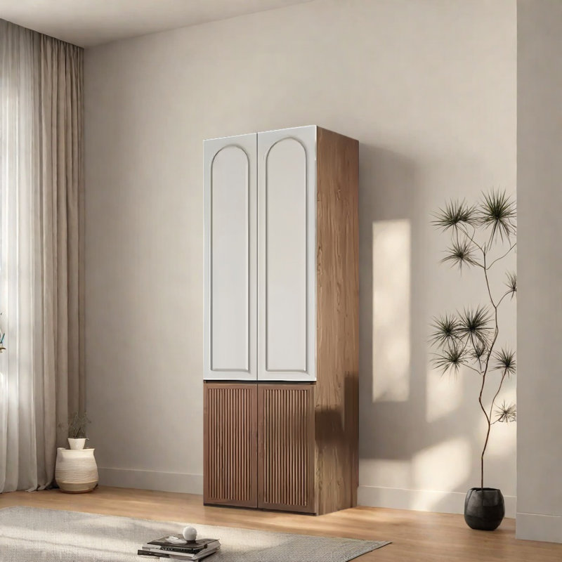 Garde-robe ouverte de style rétro