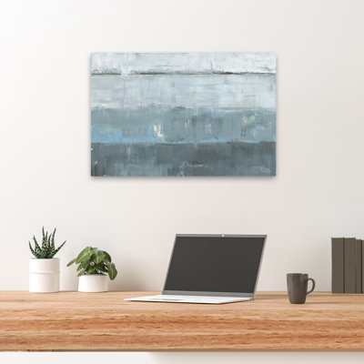 Abstract Seascape Contemporary Abstract Blue Gray Grey Ocean