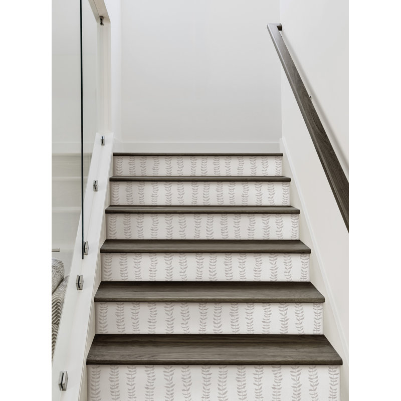 Adhésif décoratif peler et coller Allicen, H 7,5 po x l 48 po, gris
