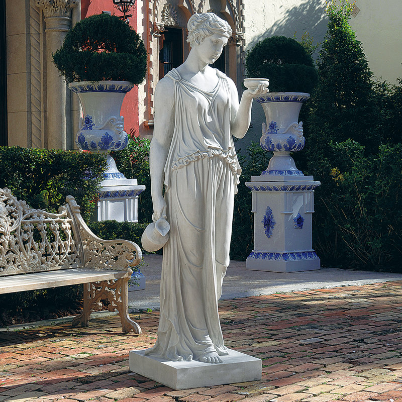 Hebe The Goddess of Youth Statue, 62.5" H X 20" W X 15" D