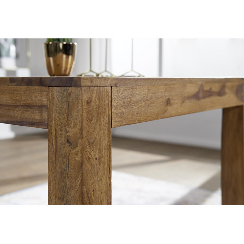 Solid Wood Dining Table, 76 cm H x 140 cm W x 80 cm D, Sheesham