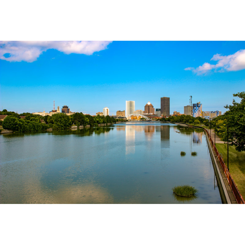 «Barley Skyline Of Rochester» sur toile, H 8 po x l 12 po