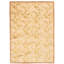 Tapis de zone en laine doré/ivoire/brun 6 pi 5 po x 9 pi one-of-kind main-noué la new age
