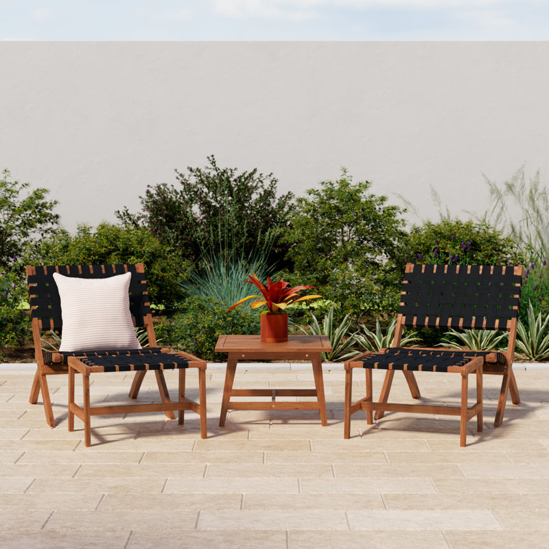 Bosch 2 - Person Outdoor Seating Group, Natural/Black