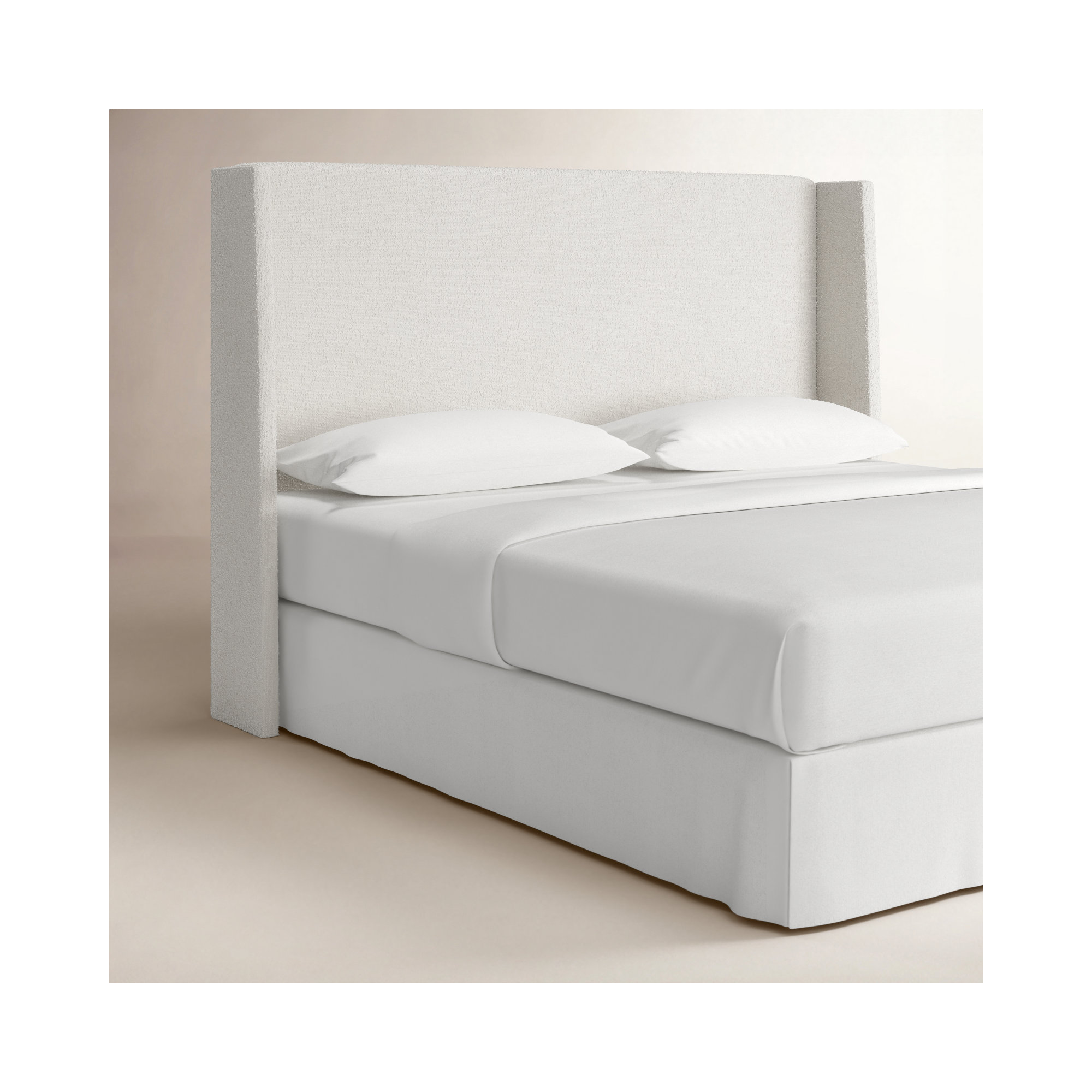 Bellfield Upholstered Headboard, Classic Snow Boucle, King