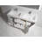 Goodlow Pre 59" Wall-Mounted Double Bathroom Vanity Set