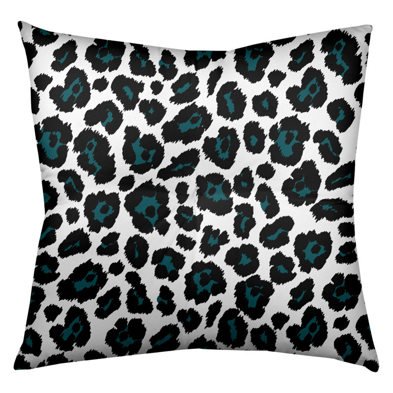 Throwback Tufted Square Pillow Cover & Insert, White/Black/Blue, 26" H x 26" W x 3" D