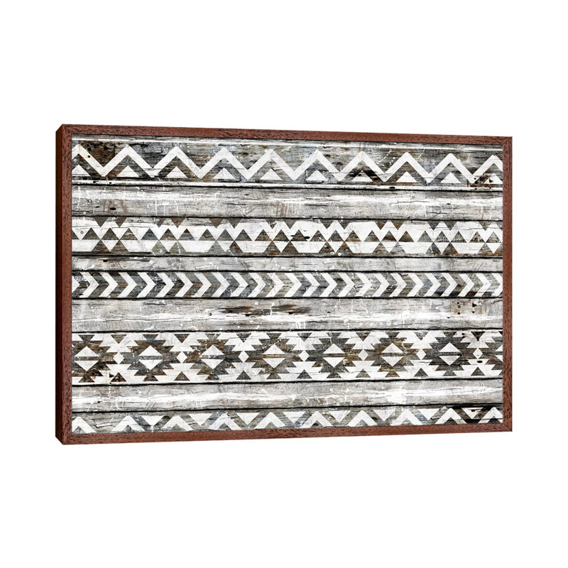 Navajo Pattern by Diego Tirigall - Gallery-Wrapped Canvas Giclée on Canvas, Brown Framed, 152.5 cm H x 101.5 cm W