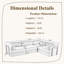 116.10'' Grey Polyester L-Shaped Modular Sofa Bed-2111782760