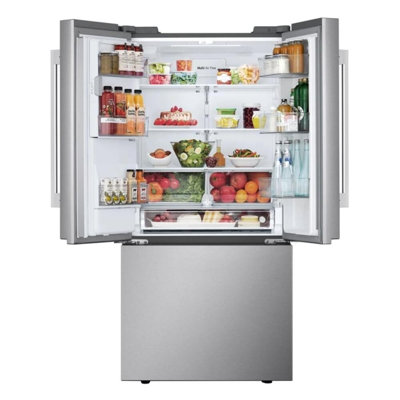 Lg 20 Cu. Ft. 3-Door French Door, Counter-Depth Max Refrigerator With Hybrid Handles