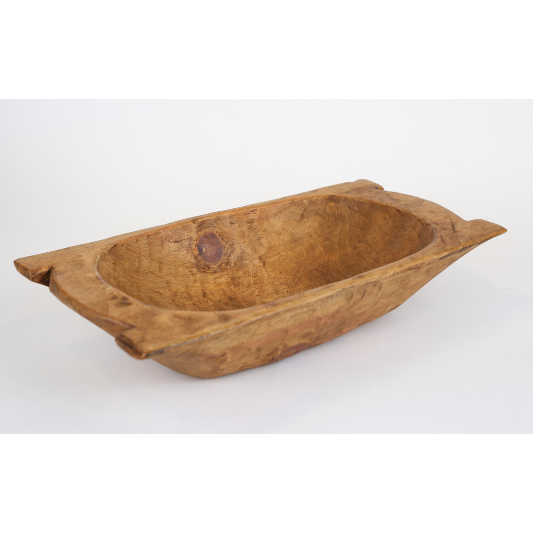 Valentia Wood Rectangle Decorative Bowl Millwood Pines