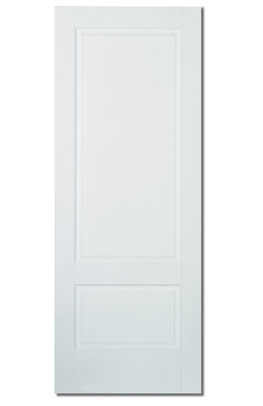 Brooklyn 2P Primed White Internal Door, 204 cm H x 72.6 cm W x 4 cm D