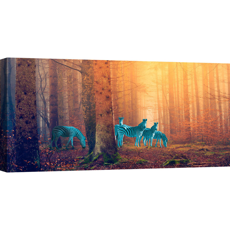 In the Woods 1 Piece Wrapped Canvas Wall Art, 60cm H x 120cm W