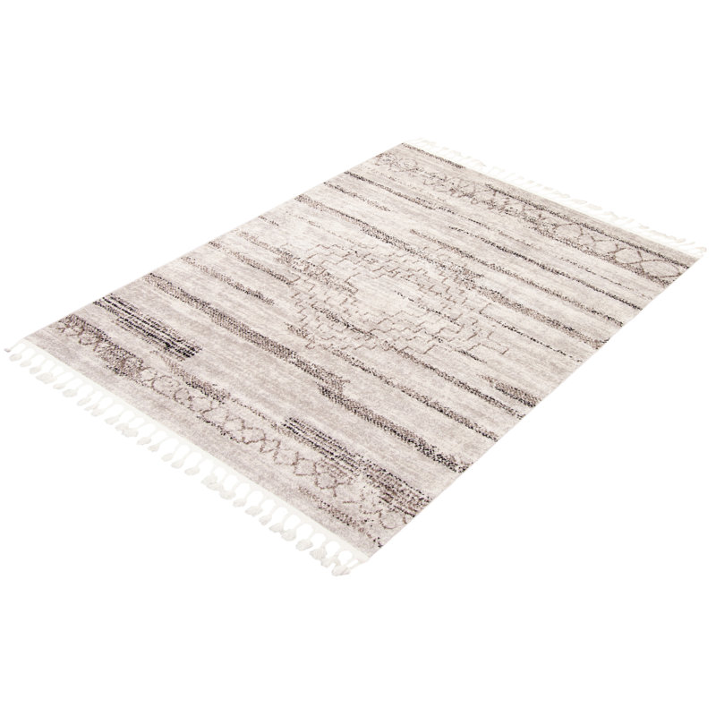 Abdul-Rahim Damask Indoor Rug, Rectangle 5'2" x 7'5"