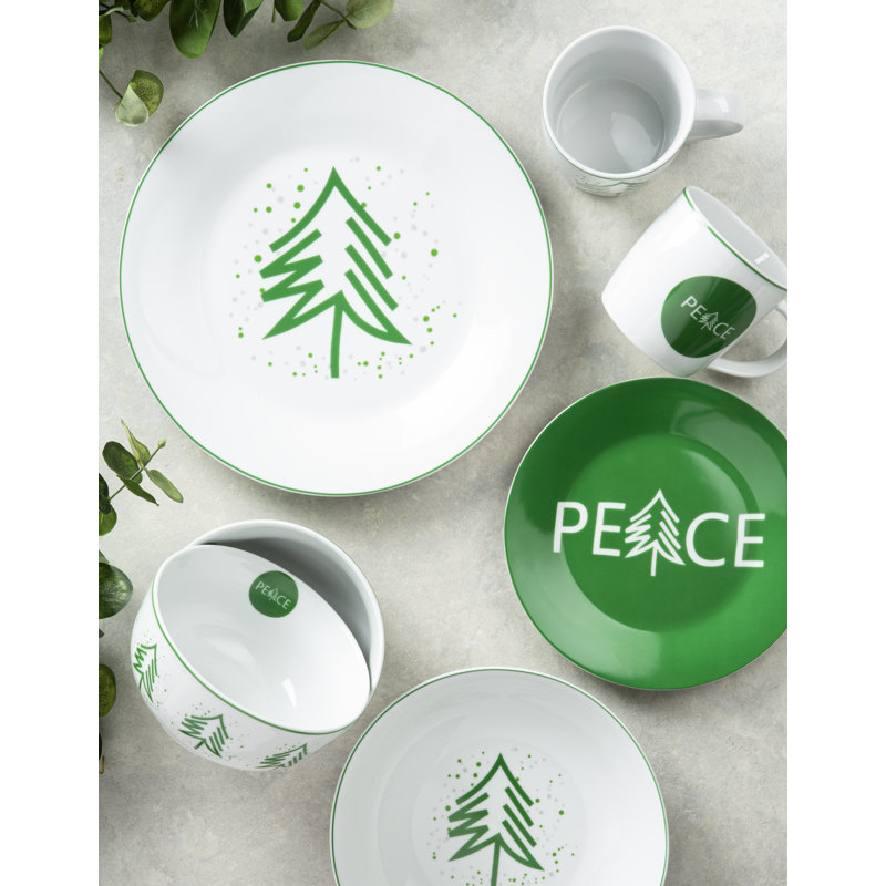 20PC PEACE TREE DINNER SET