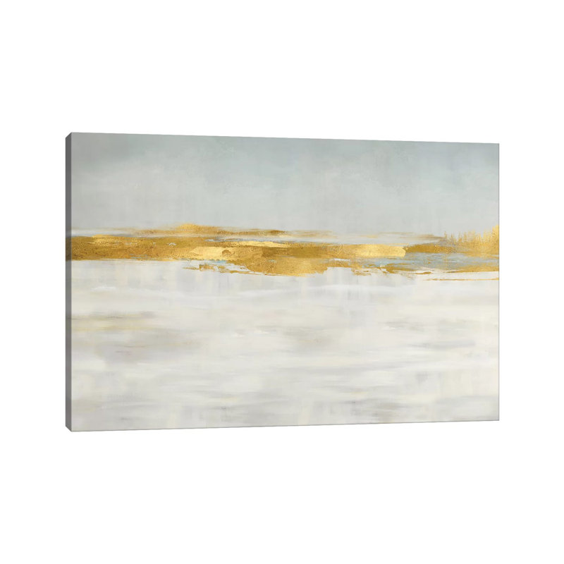 Gold Horizon I - Giclée sur toile tendue avec châssis, H 26 po x l 40 po