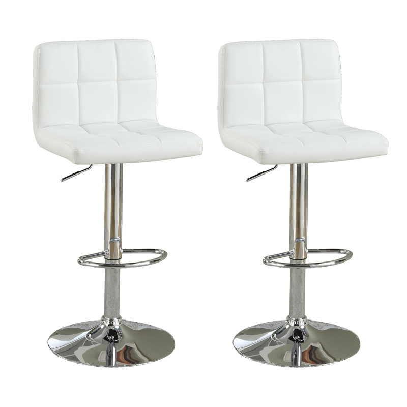 Tabourets de bar, Blanc / Blanc