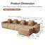 Modulaires spacieux en velours, conception moderne sans assemblage requis, parfait pour les réceptions en famille