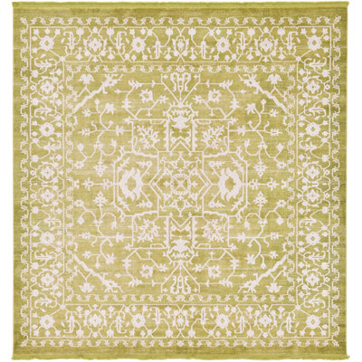 Tapis oriental vert clair Folkeste