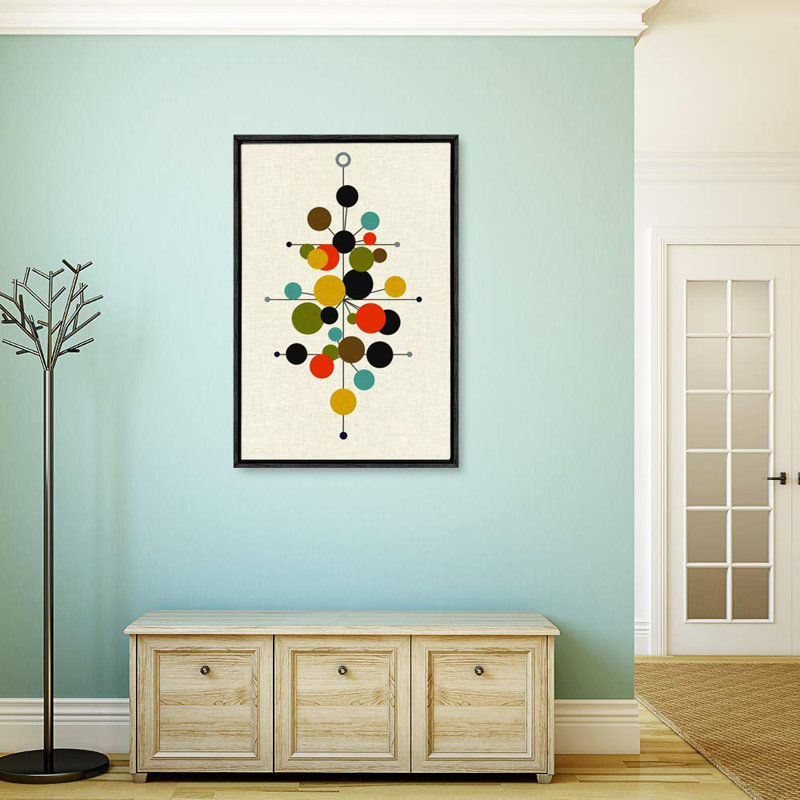 Décoration géométrique colorée abstraite de style Mid-Century Mid-Century pour salon, chambre à coucher X11