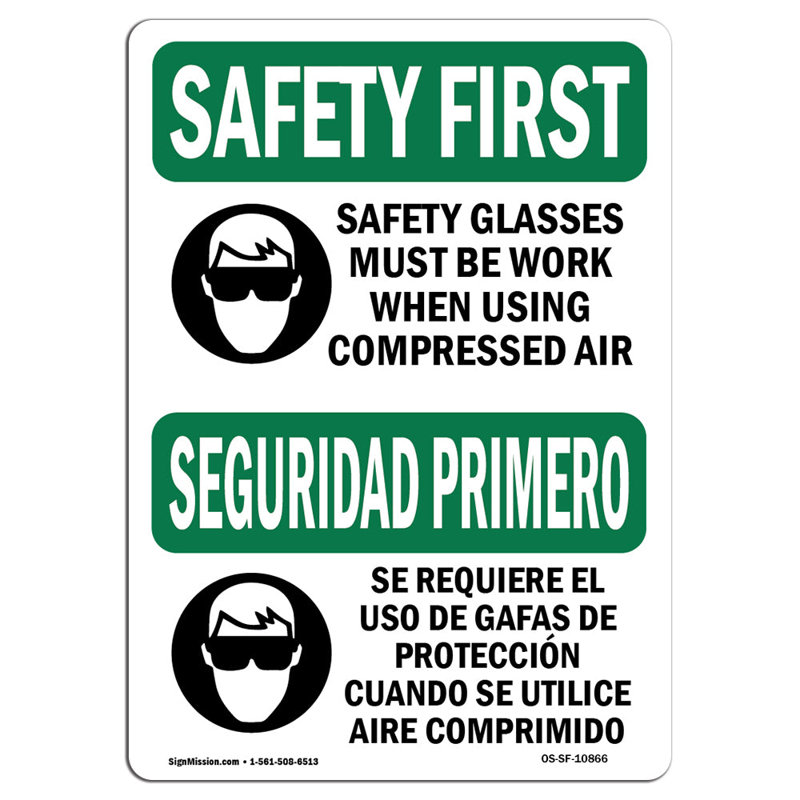 Safety Instructions Sign, 24" H x 18" W x 0.1" D