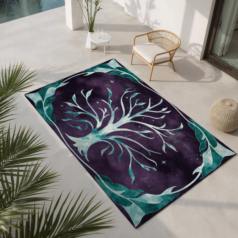 Tapis intérieur et extérieur Emerald Horizon, Rectangle 1 pi 6 po x 2 pi 6 po