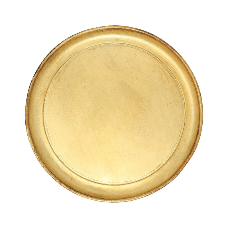 Plateau de table basse Florentine, H 1,5 po x l 9,75 po x L 9,75 po