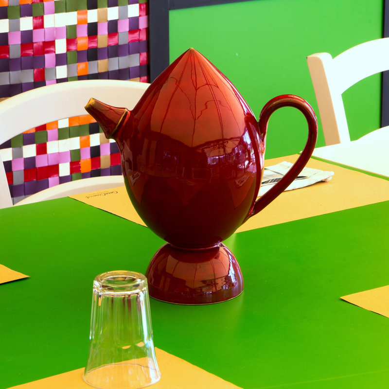 Bummulo Jug, 25cm H x 25cm W x 15cm L, Red