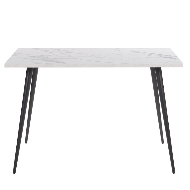 Cary Rectangular Dining Table, H76 x L120 x W80cm, White