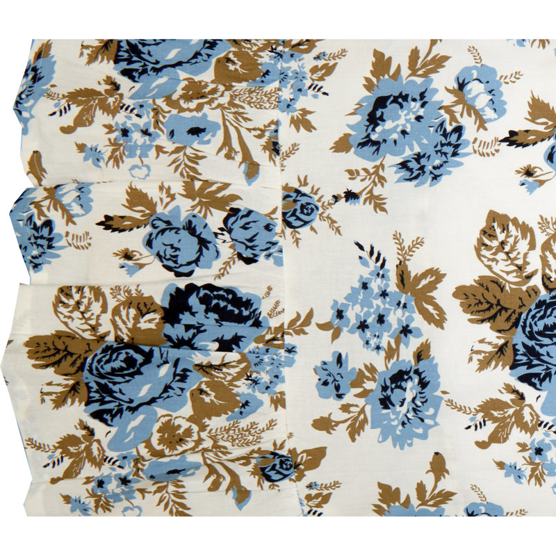 Taie d'oreiller 100% coton Annie, Taie d'oreiller de 21 po x 36 po, Bleu