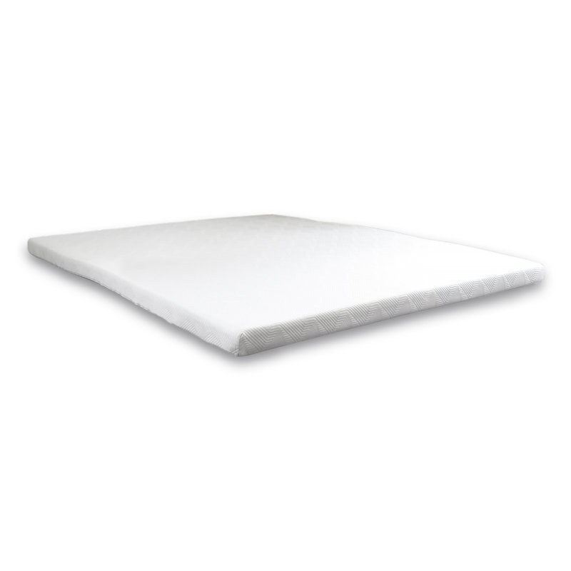 3" Dual-Layer Memory Foam Mattress Topper with High-Density Foam and Washable Cover , null