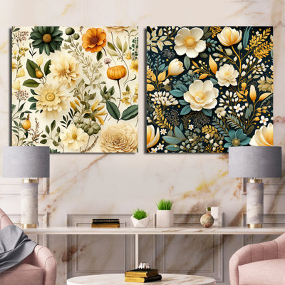 Motif floral bohème Wanderlust