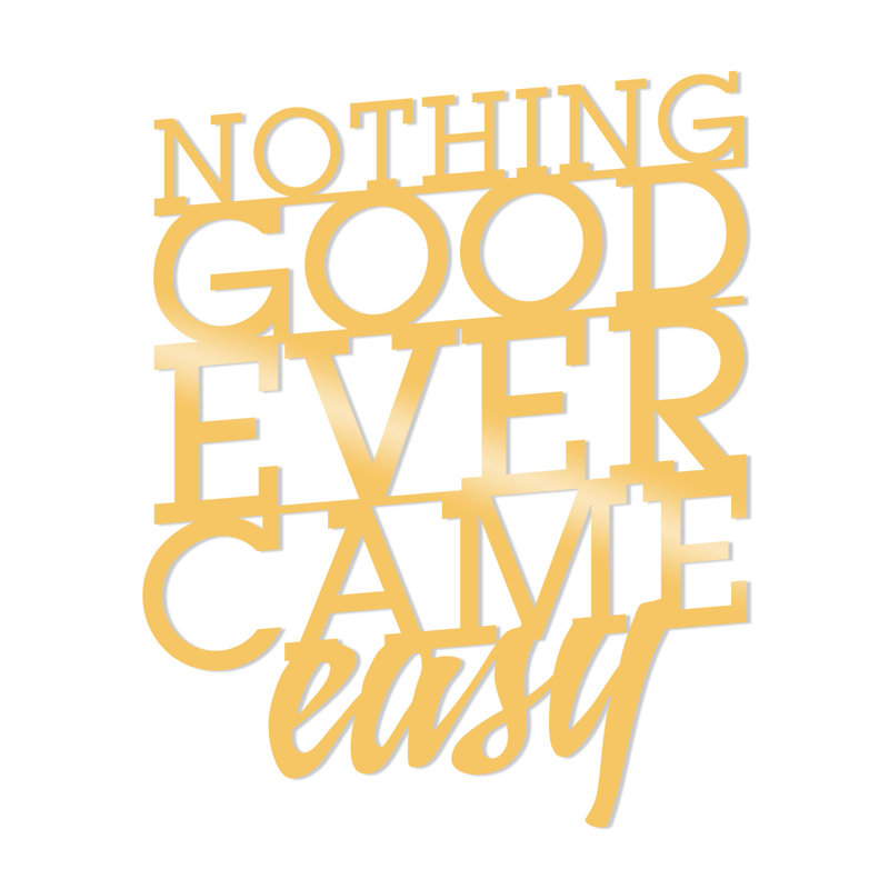 Wall Decor on Metal, Gold