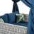 Patio Sunbed with Curtains-1157664629
