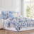  Blue/White Microfiber 8 Piece Comforter Set-920694312
