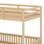 Wood Bunk Bed With Ladder And Guardrails-113793101