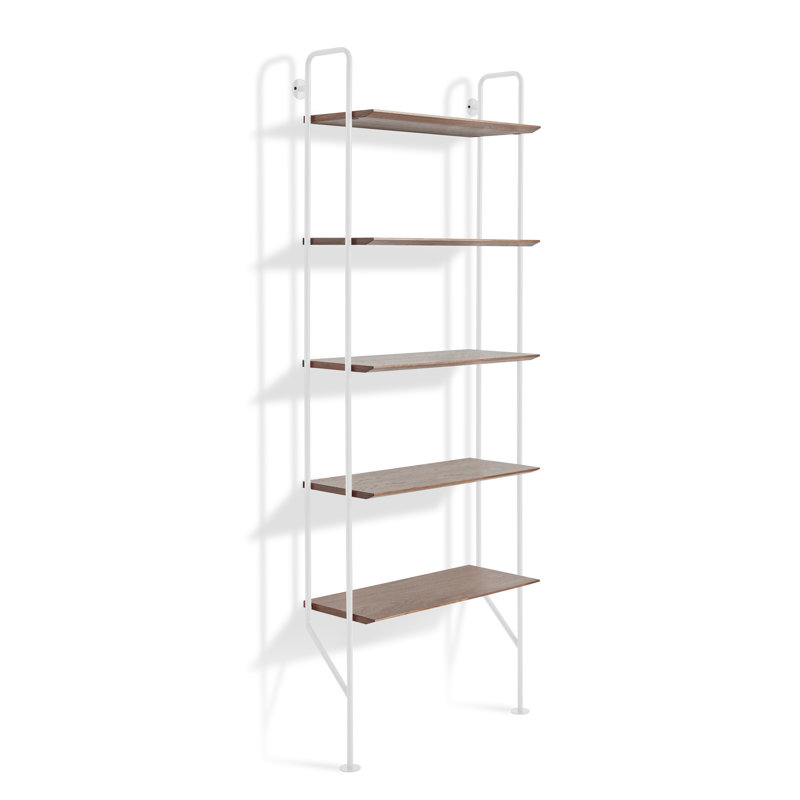 Hitch Etagere Bookcase, Black/Walnut