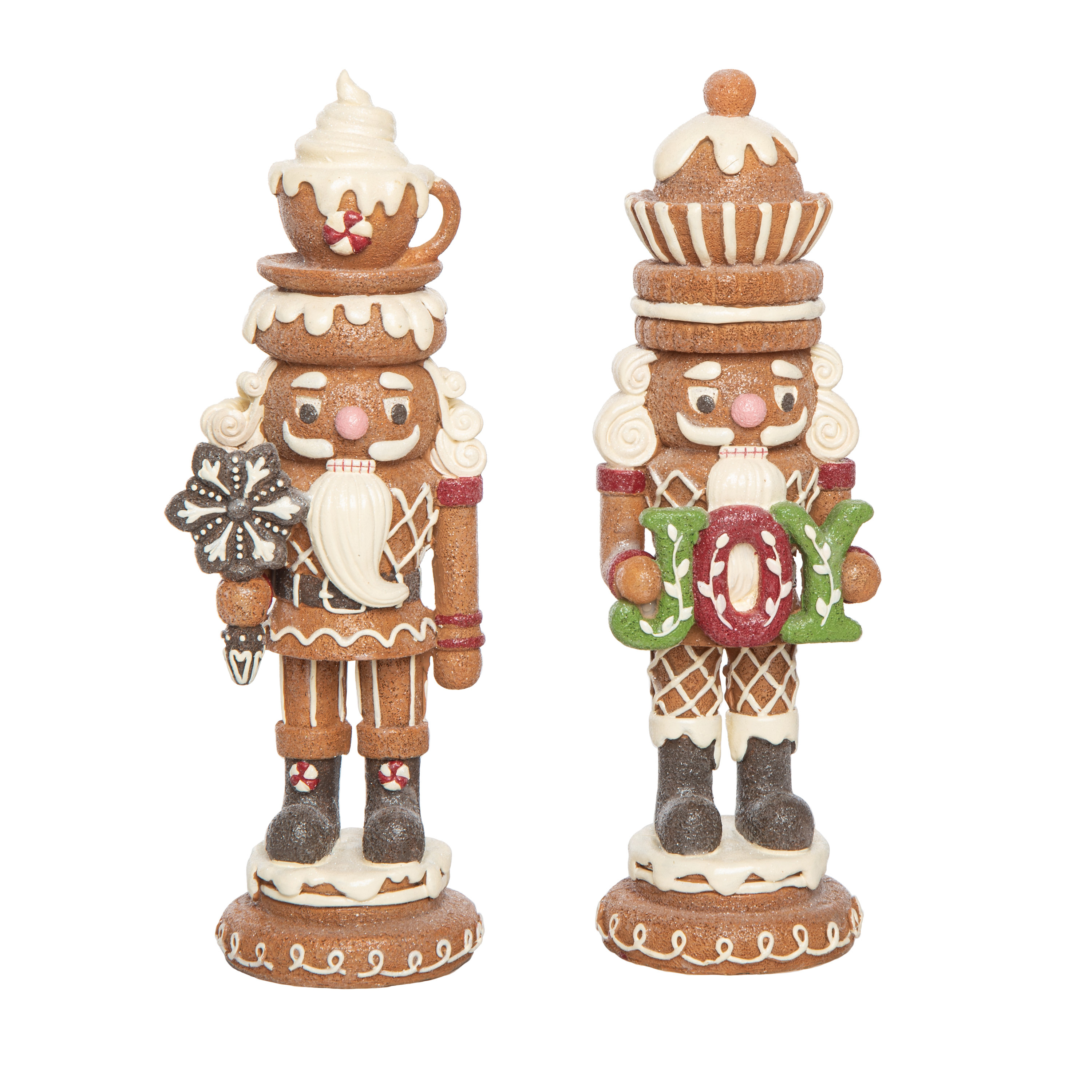 Statue Bonhomme En Pain D'Épices – Déco De Noël En Résine 9.37 Pouces | Accueil Festif Pour Cheminée, Table De Nuit, Vitrine