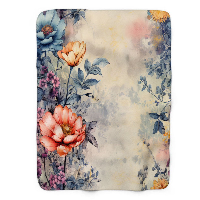 Urban Petals - Couverture de qualité supérieure 1 pièce, Grand lit