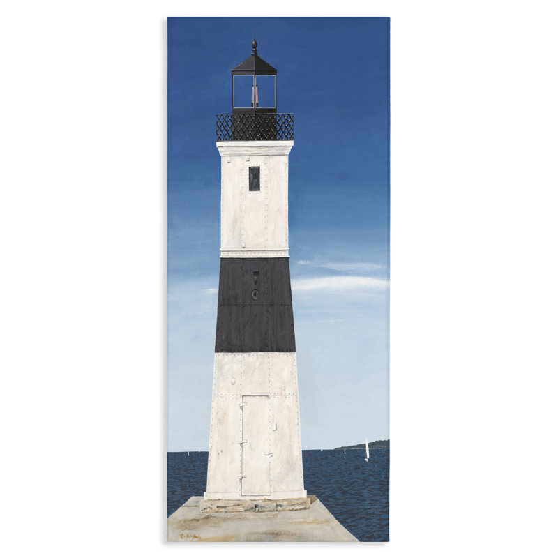 Toile de phare Towering Beacon, design par Art Poulin, H 24 po x l 10 po