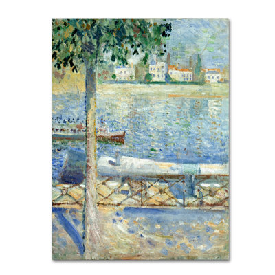 «La seine à St Cloud» par Edvard Munch, reproduction sur toile tendue