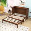 Queen 1 Drawer Wood Murphy Bed with Charging Station-483712802