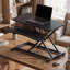 Convertisseur de bureau l 32 po avec plateau pour clavier, convertisseur de bureau assis-debout réglable-133349105