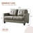 Myrella 57.50'' Faux Leather Loveseat-798615142