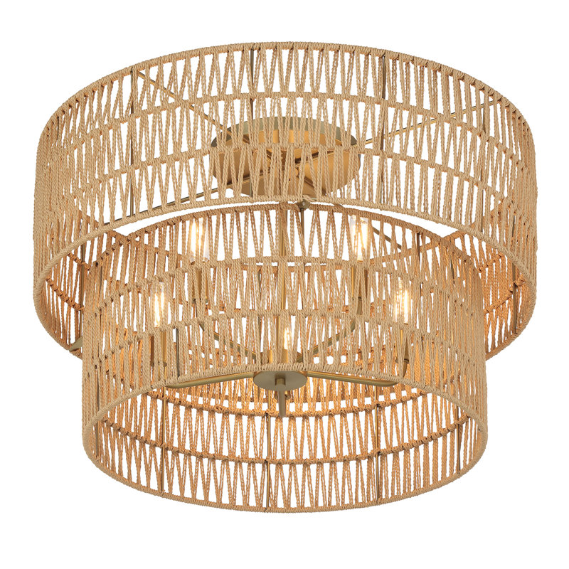 Betzalel Flush Mount, 16.88" H x 26" W x 26" D