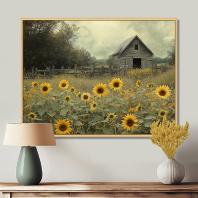 Crantor Sunflowers by The Tools Shed - art mural toile tournesols