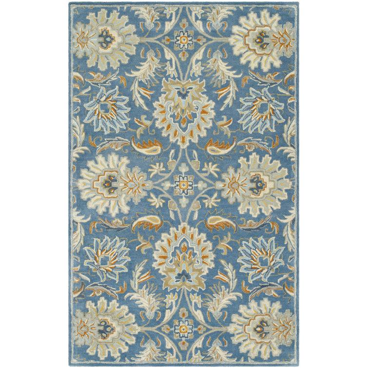 Arfath Wool Damask Indoor Rug