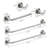 Bathroom Hardware Set Brushed Nickel 4-Pieces Bathroom Towel Rack 24 Inches Adjustable Bathroom Accessories Set-122644056