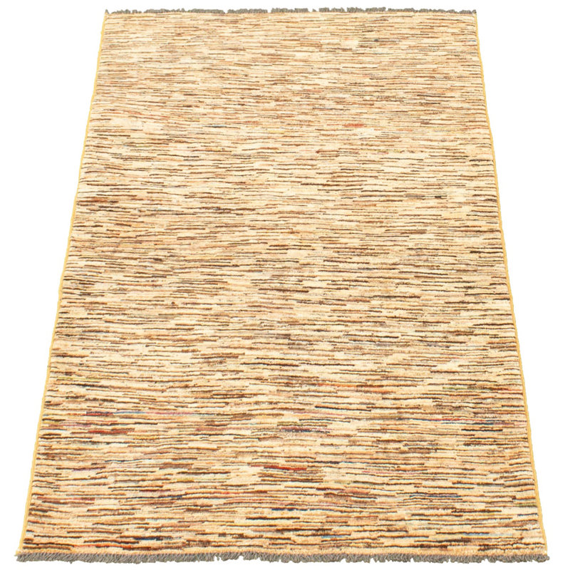 Tapis intérieur de laine à la main en laine de 3 pi 2 po x 4 pi 10 po one-of-kind-noué la 2010 Imre